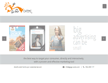 Tablet Screenshot of gogo-cards.com
